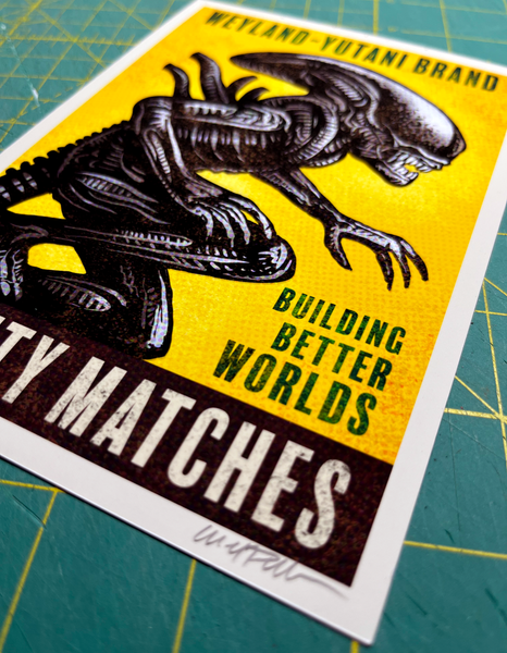 Building Better Worlds 5 x 7 Matchbox Art Print