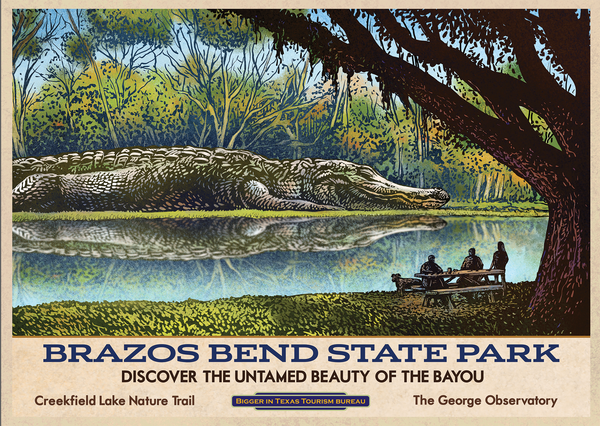 Texas Travel Postcard Set 3