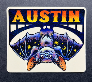 Austin Bat vinyl sticker