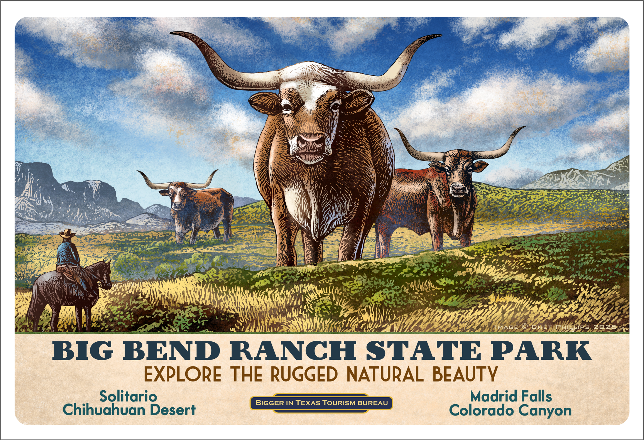 Big Bend Ranch State Park- Texas Fantasy Travel 13 x 19 print