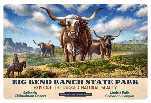 Big Bend Ranch State Park- Texas Fantasy Travel 13 x 19 print