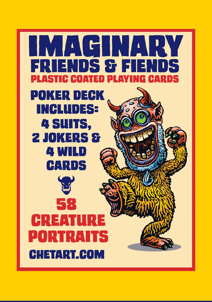 Limited Edition Box and Easel with Imaginary Friends and Fiends Playing Card Deck