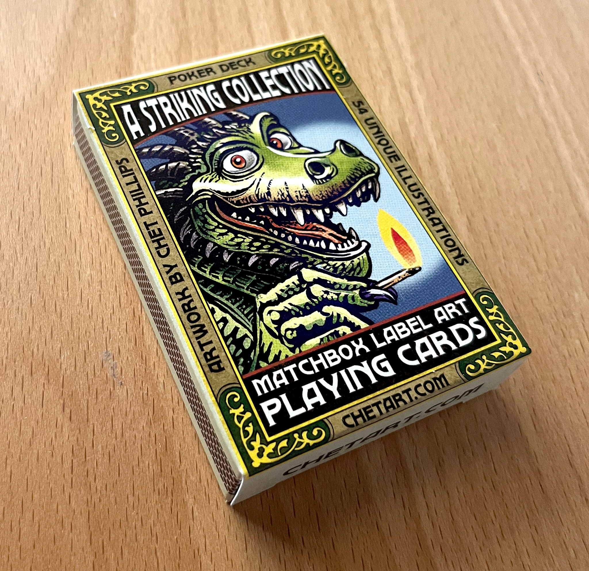 A Striking Collection: Matchbox Label Art Playing Cards – ChetArt