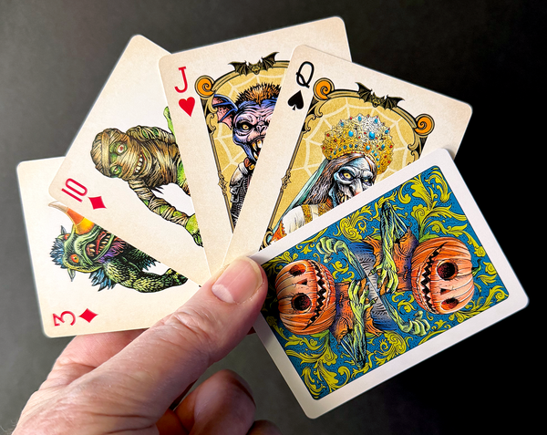 Haunted Halloween: A Gallery of Monster Weirdos playing card deck