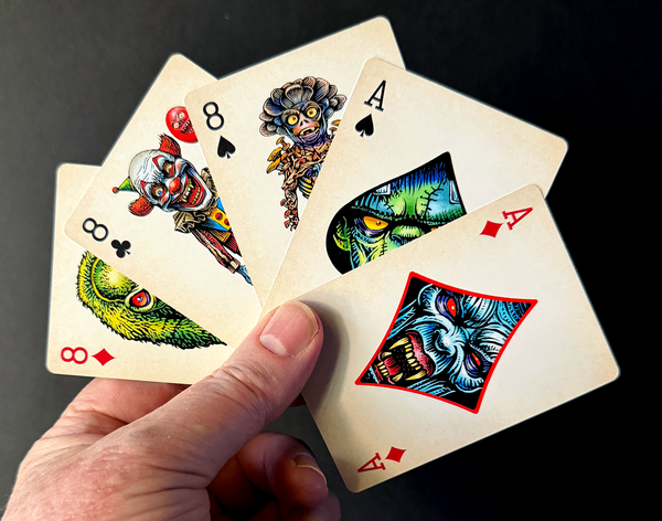 Haunted Halloween: A Gallery of Monster Weirdos playing card deck