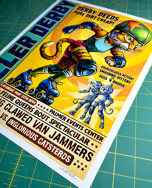 Derby Deeds Roller Derby 11 x 14 Print