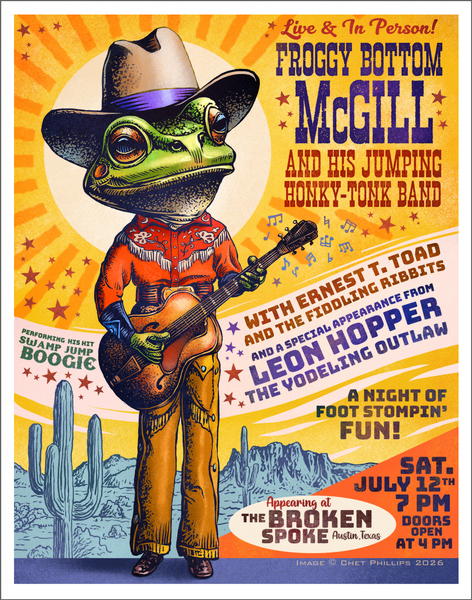 Froggy Bottom McGill 11 x 14 signed print