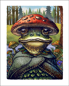 Fungi Friar Frog- 8 x 10 signed print