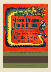 The Green Dragon Inn 5 x 7 matchbook print