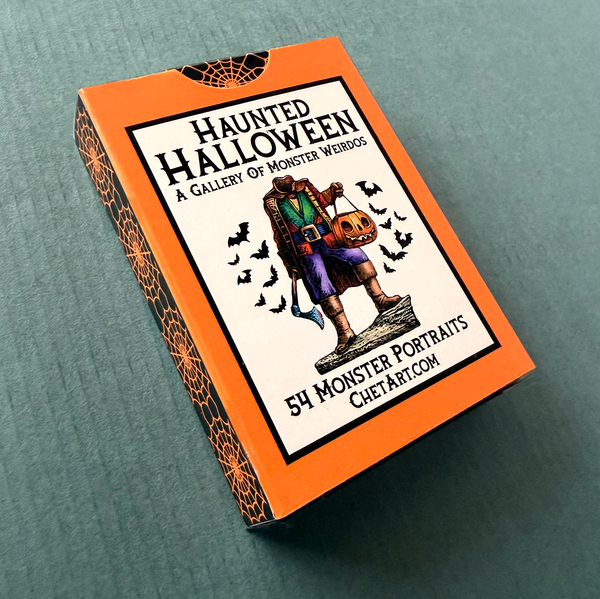 Haunted Halloween: A Gallery of Monster Weirdos playing card deck