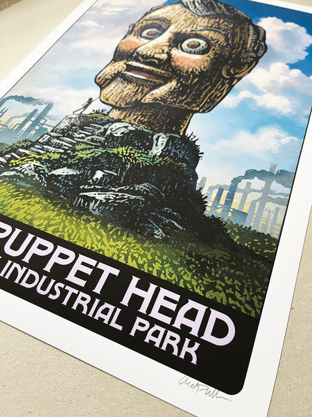 The Puppet Head 13 x 19 print