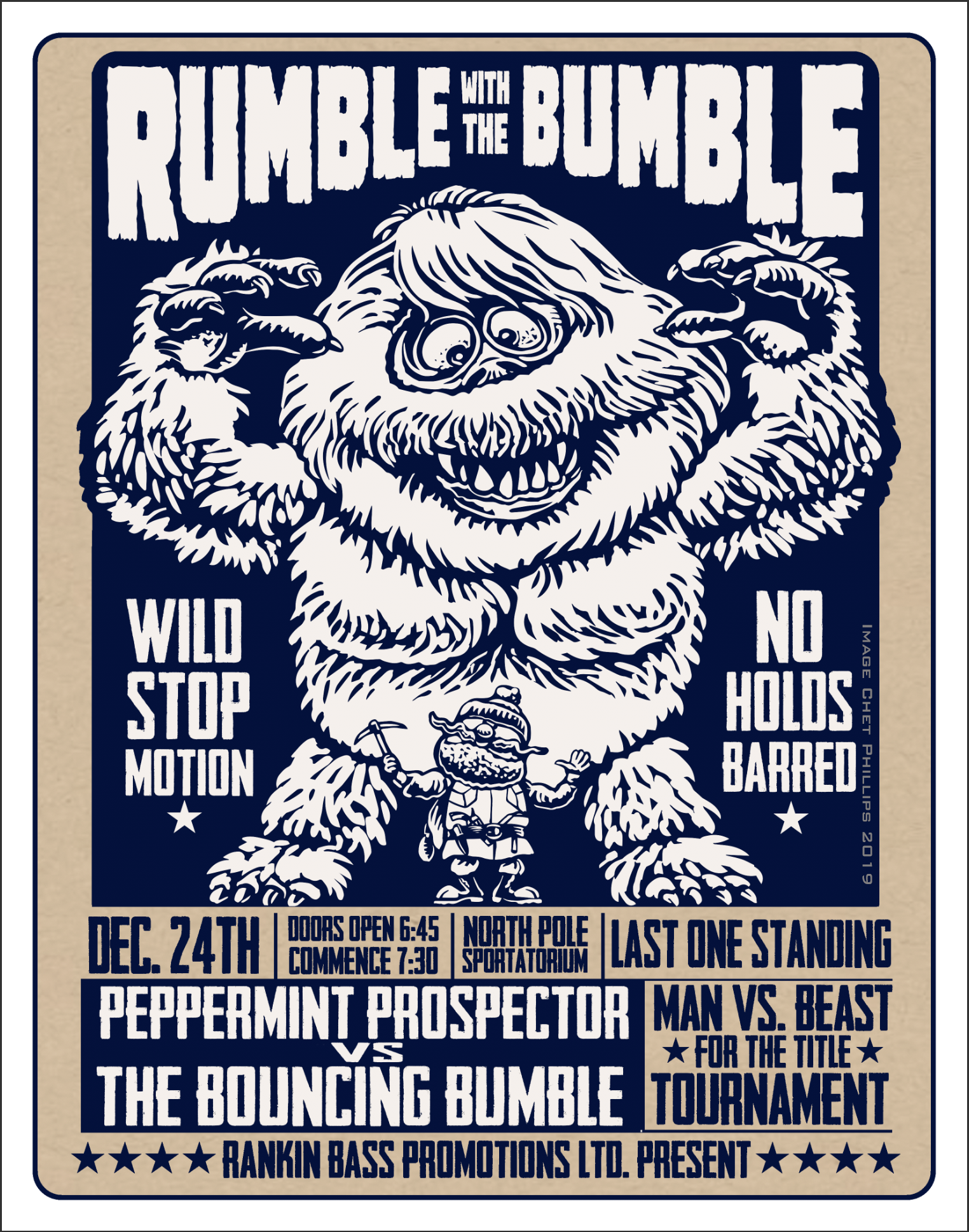 Rumble With the Bumble 11 x 14 print (variant)