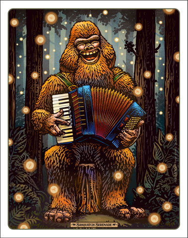 Sasquatch Serenade- 11 x 14 print