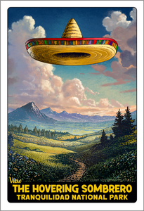 The Hovering Sombrero- 13 x 19 print