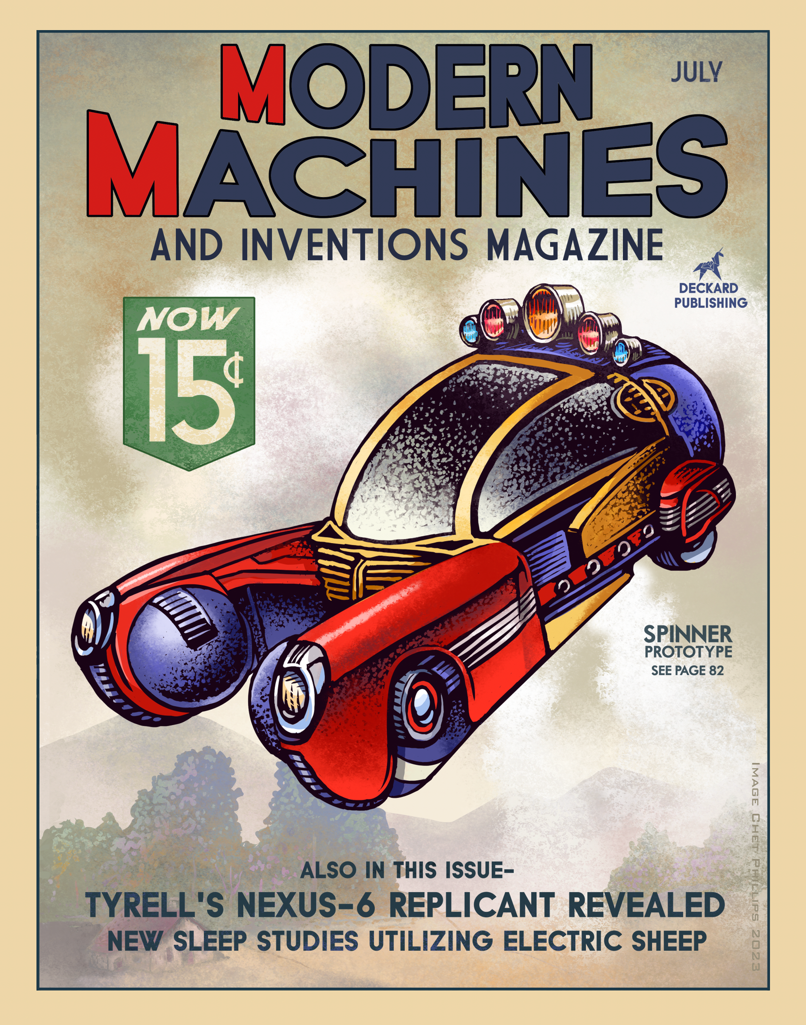 Spinner Prototype- Modern Machines and Inventions 11 x 14 signed print