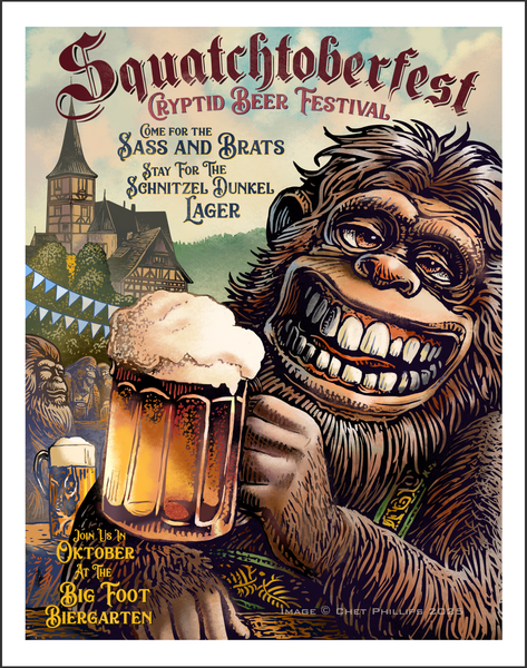 Squatchtoberfest- 11 x 14 print