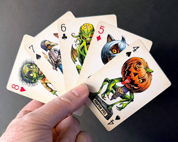 Haunted Halloween: A Gallery of Monster Weirdos playing card deck