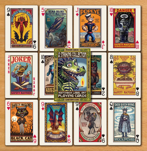 A Striking Collection: Matchbox Label Art Playing Cards – ChetArt