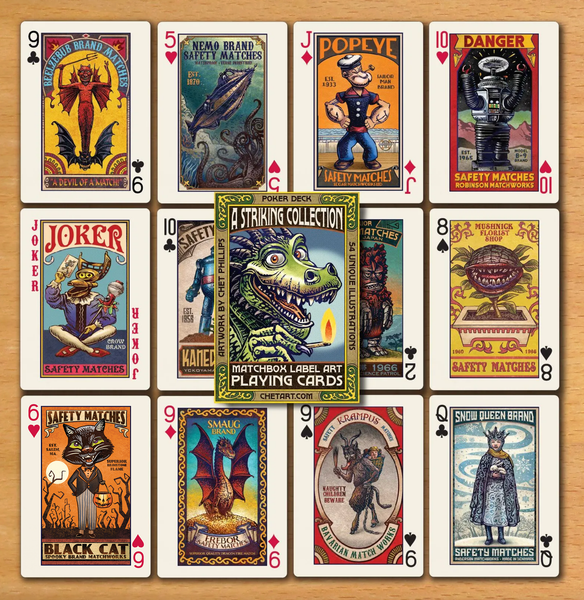 A Striking Collection: Matchbox Label Art Playing Cards