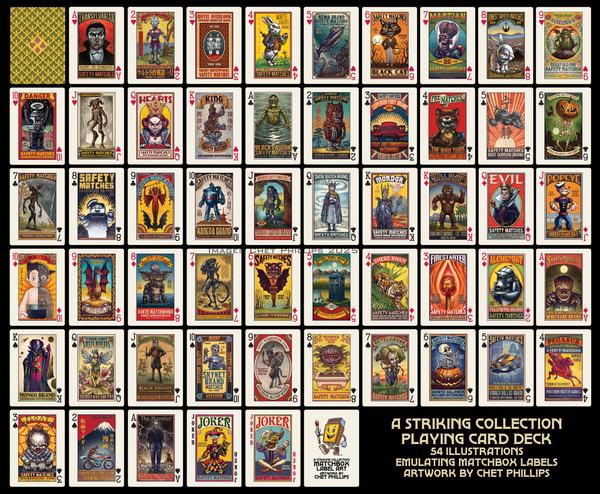 A Striking Collection: Matchbox Label Art Playing Cards