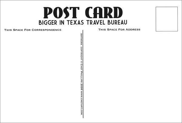 Texas Travel Postcard Set 3