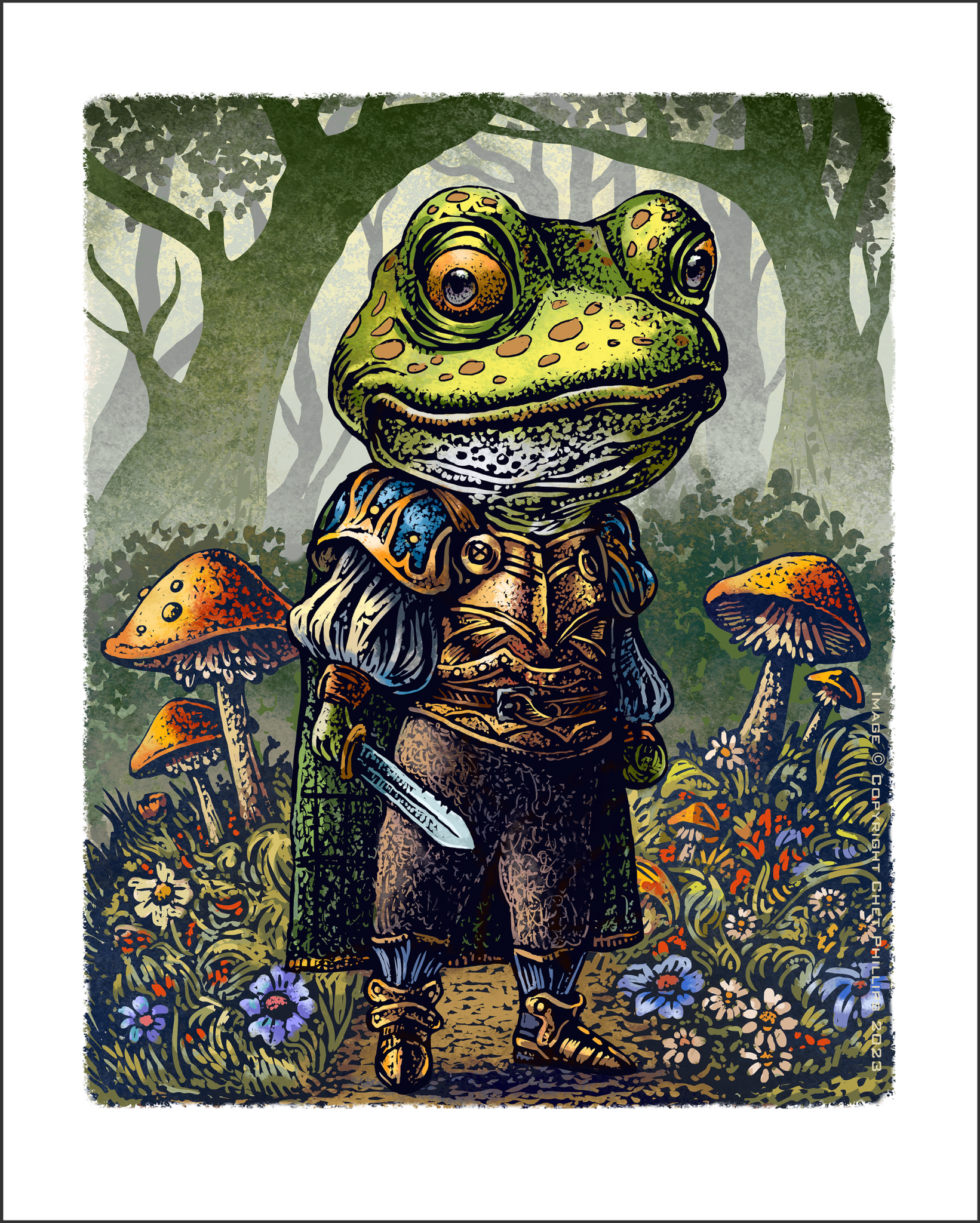 Frog Prince- 8 x 10 signed print