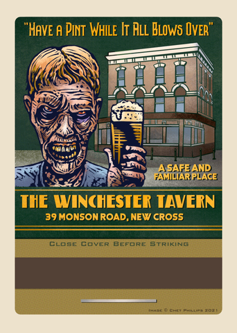 The Winchester 5 x 7 matchbook print