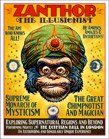 Zanthor the Illusionist 11 x 14 print