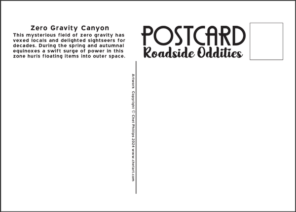 Roadside Oddities Postcard Set- Six 5 x 7 postcards