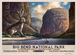 Big Bend National Park- Santa Elena Jackalope 5" x 7" print