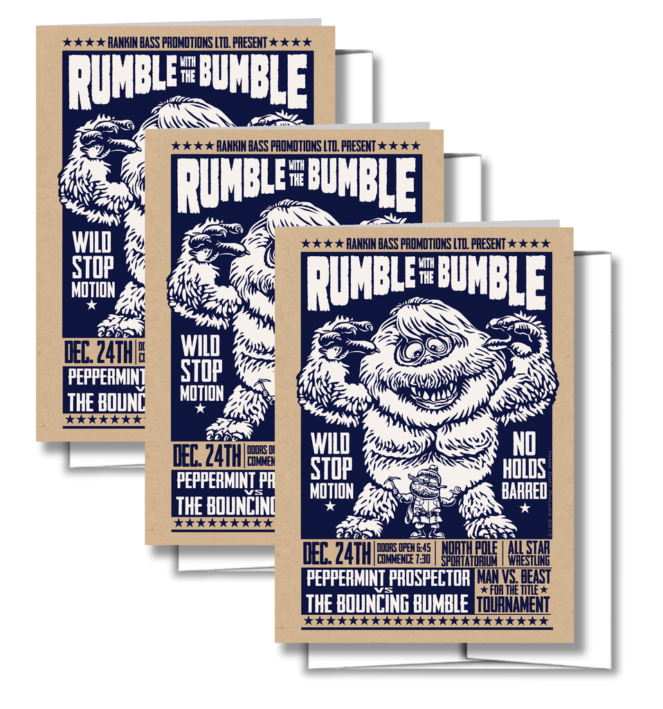 The Cart Rumbles Rumble With the Bumble- Three 5 x 7 greeting cards with envelopes – ChetArt