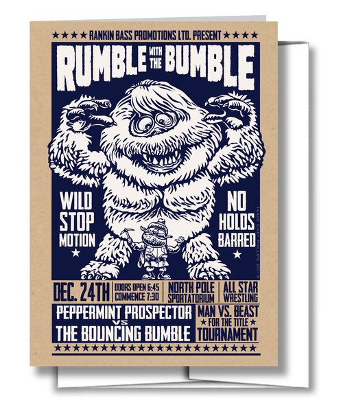 Rumble With the Bumble- 5 x 7 greeting card with envelope