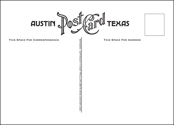 Greetings From Austin Postcard Set- 6 postcards
