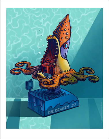 Kraken Ride- 11 x 14 print