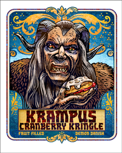 Krampus Cranberry Kringle 8 x 10 signed print – ChetArt Krampus Cranberry Kringle 8 x 10 signed print – ChetArt