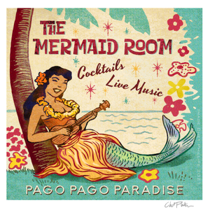 Mermaid Room Matchbook Art Print