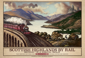 Scottish Highlands by Rail- 13" x 19" limited edition print