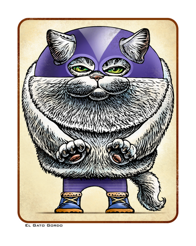 El Gato Gordo 8 x 10" print