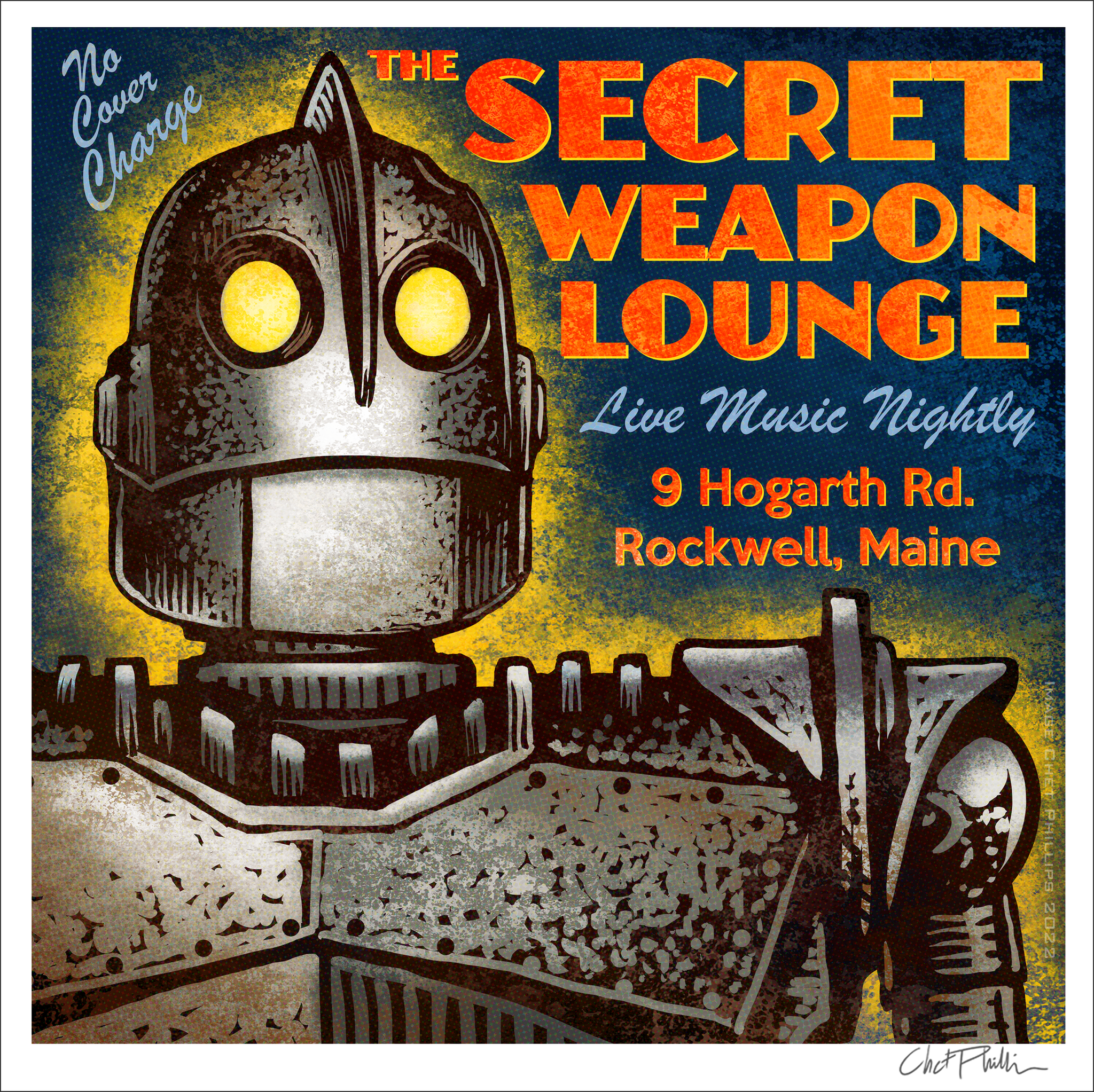 Secret Weapon Lounge Matchbook Print