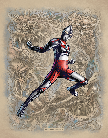 Ultraman's Justice 11 x 14 print