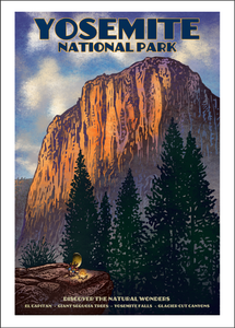 Yosemite National Park Travel 5" x 7" print