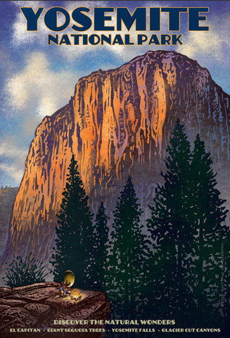 Yosemite National Park Travel 13" x 19" print