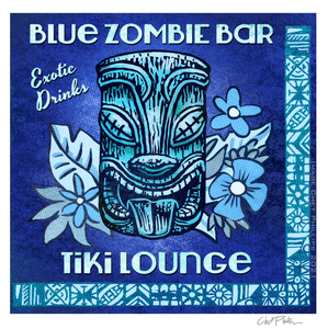 Blue Zombie Matchbook Art Print