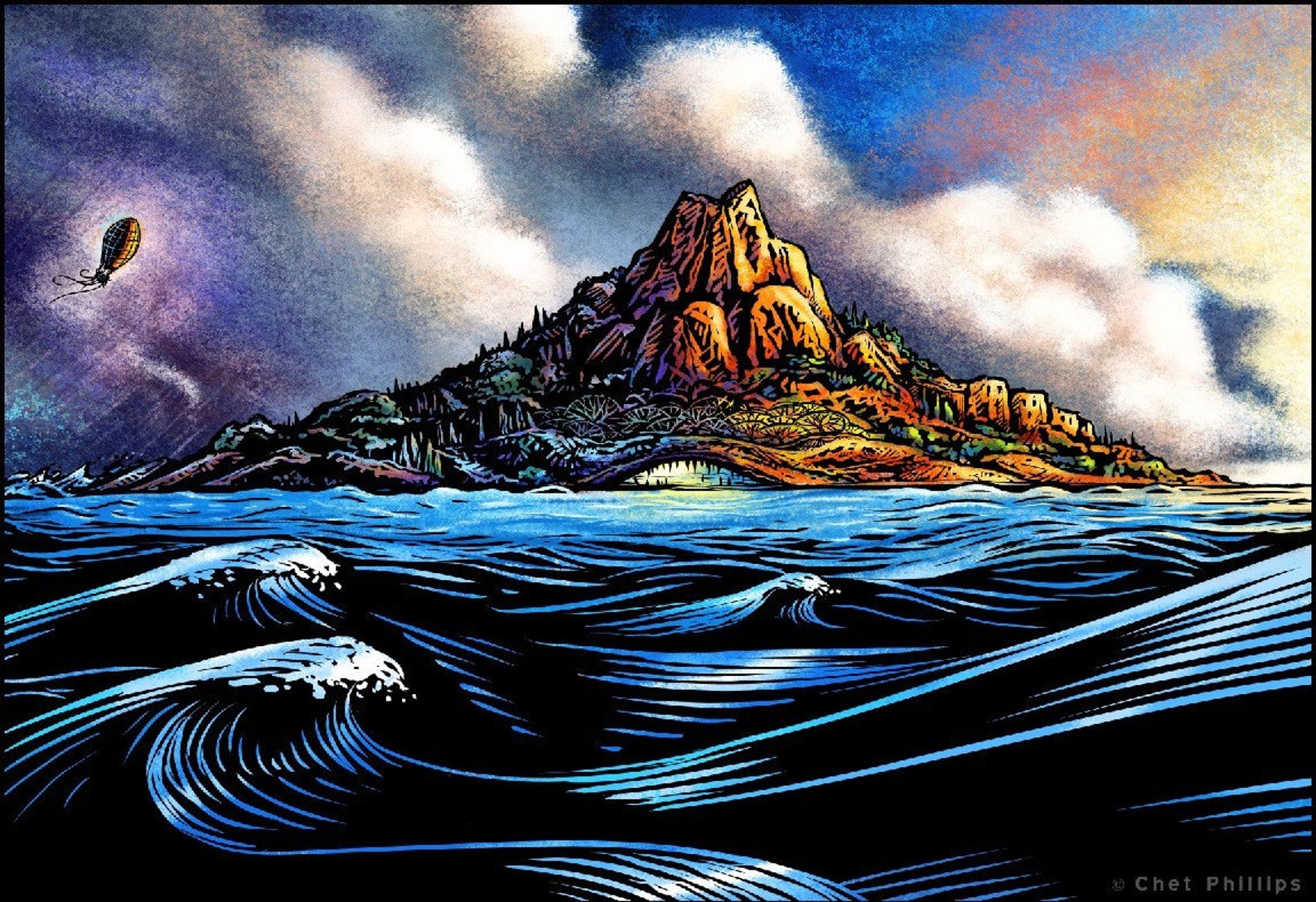 Mysterious Island- 8" x 10" print