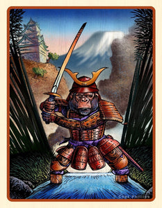 Simian Samurai- 8" x 10" print