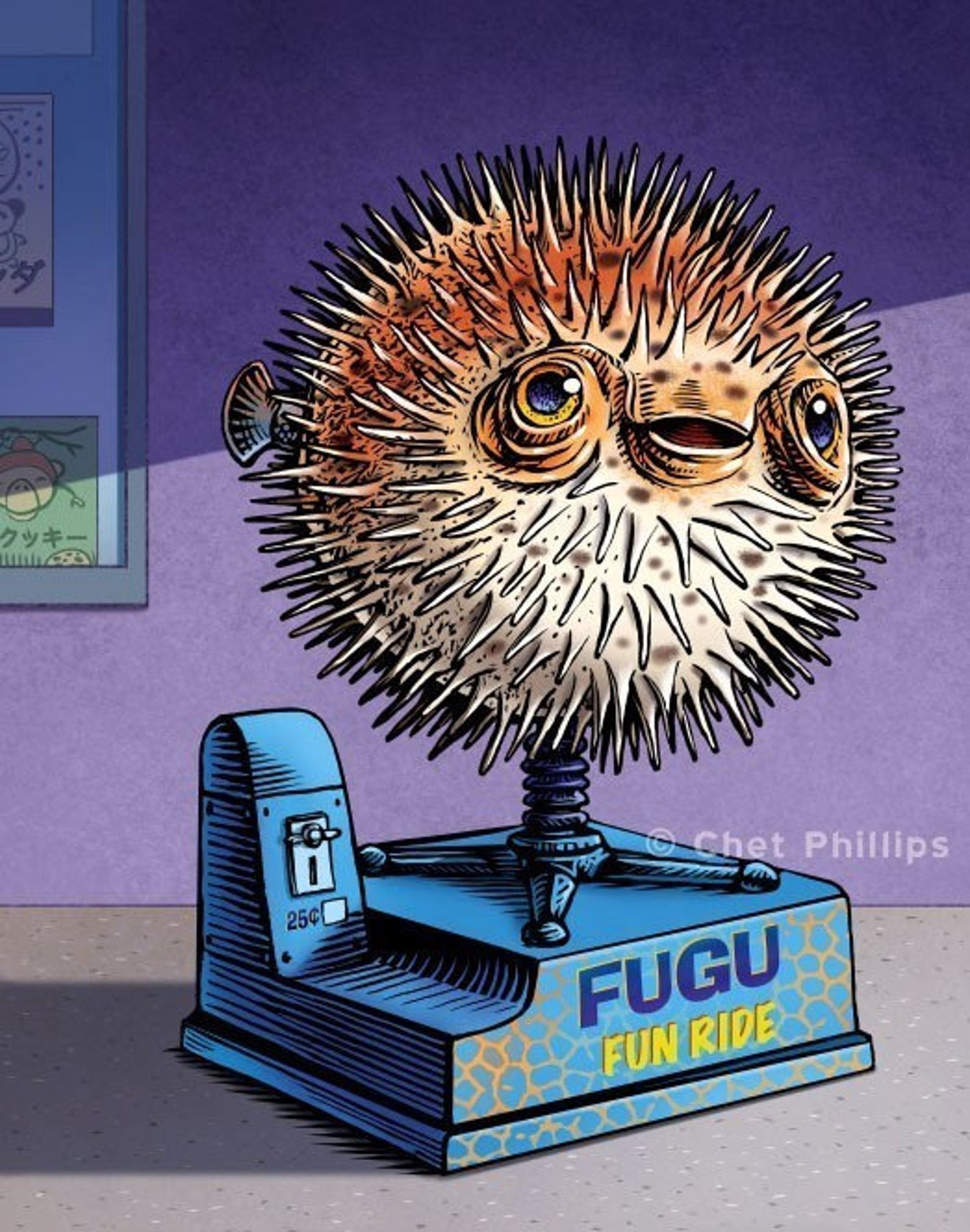 Fugu Fun- 8" x 10" print