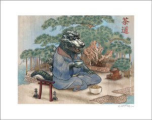 King of the Monsters Tea Ceremony- 11" x 14" print