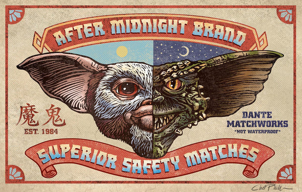 After Midnight Brand 5" x 7" matted Matchbox print