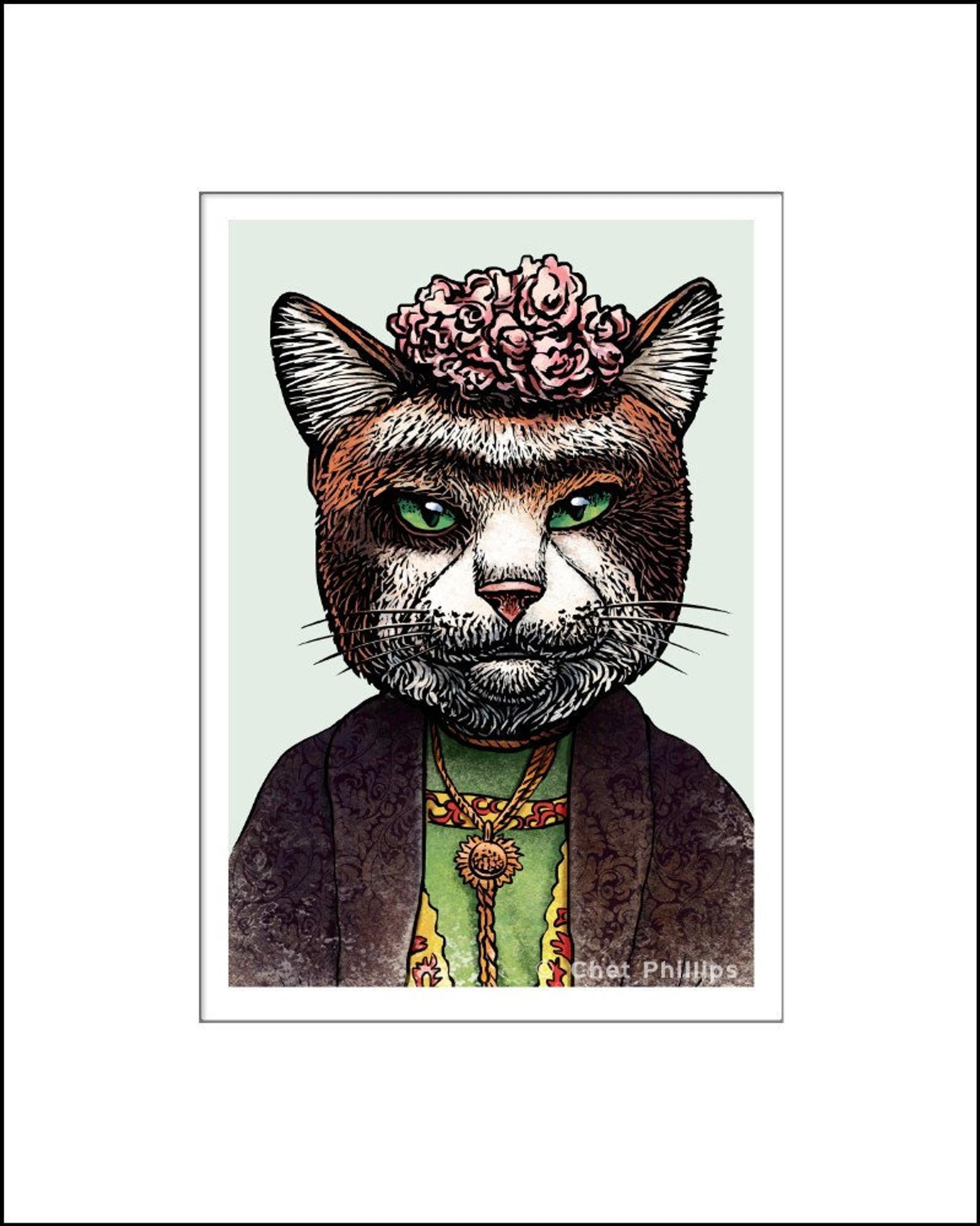 Frida Kahlico Art Pet Print
