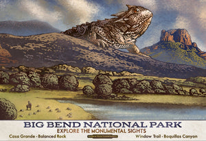 Big Bend - Fantasy Texas Travel Poster